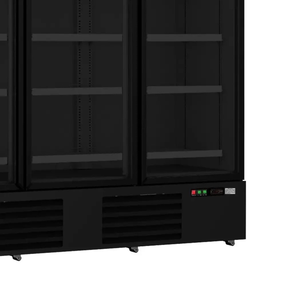 Combisteel Koelkast | 2025l | Zwart | 0°c/+10°c | Geforceerd | Draaideuren | Wielen (geremd) | 2508x710x1997(h)mm