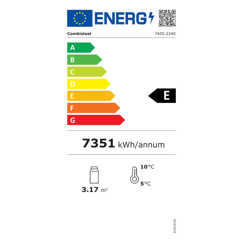 Combisteel Koelkast | 2025l | Zwart | 0°c/+10°c | Geforceerd | Draaideuren | Wielen (geremd) | 2508x710x1997(h)mm