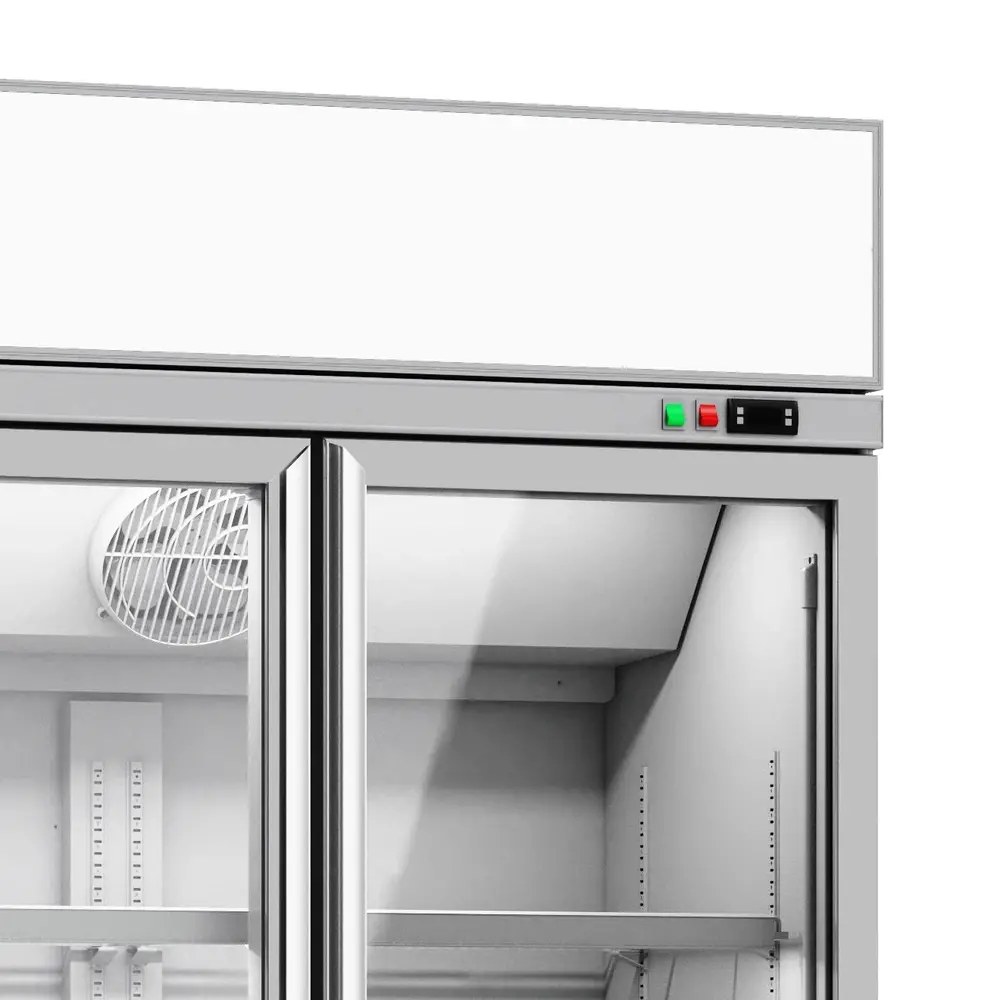 Combisteel Koelkast | 1000l | Wit | 0°c/+10°c | Geforceerd | 0.48kw | Klapdeuren | Wielen (geremd) | 1235x710x2092(h)mm