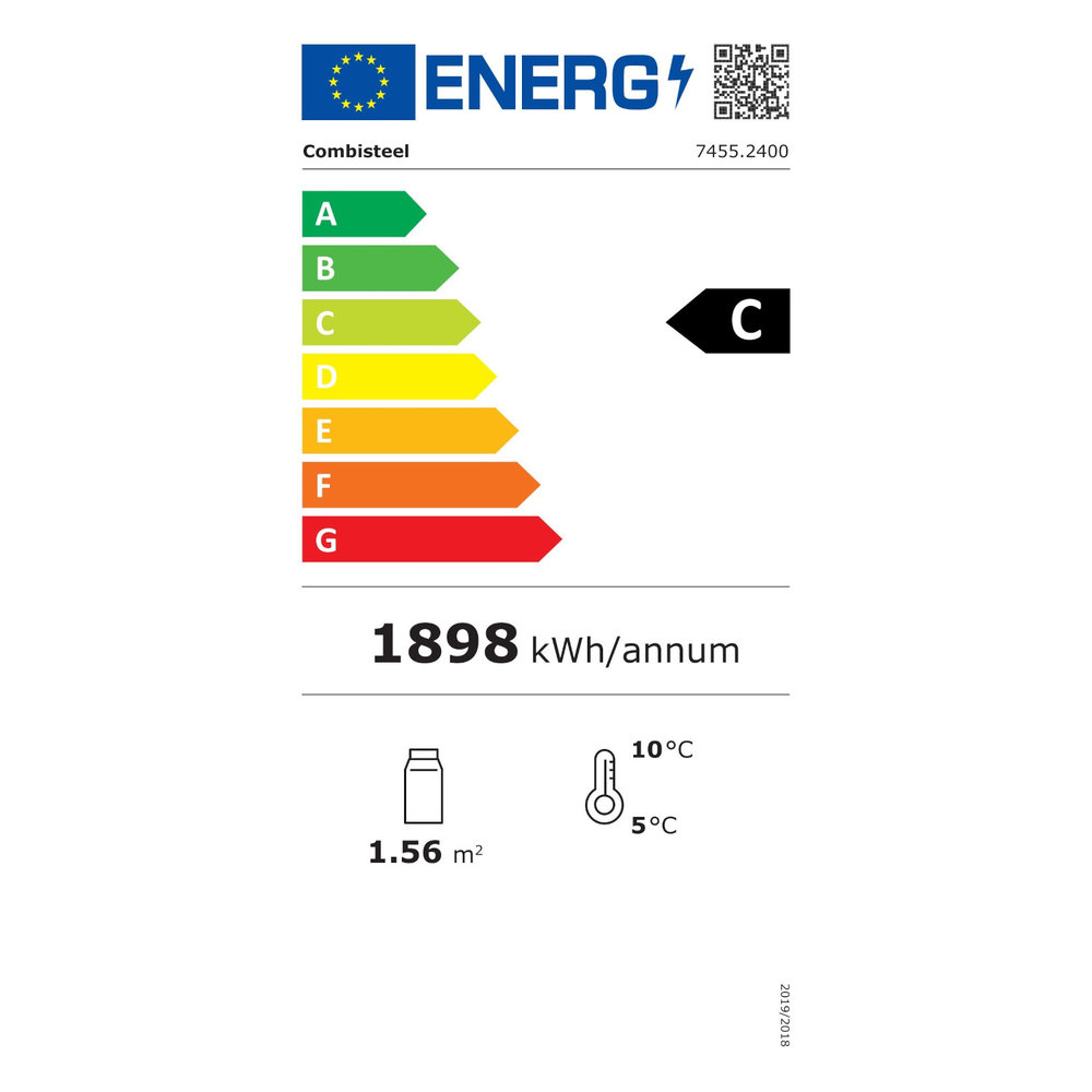Combisteel Koelkast | 1000l | Wit | 0°c/+10°c | Geforceerd | 0.48kw | Klapdeuren | Wielen (geremd) | 1235x710x2092(h)mm