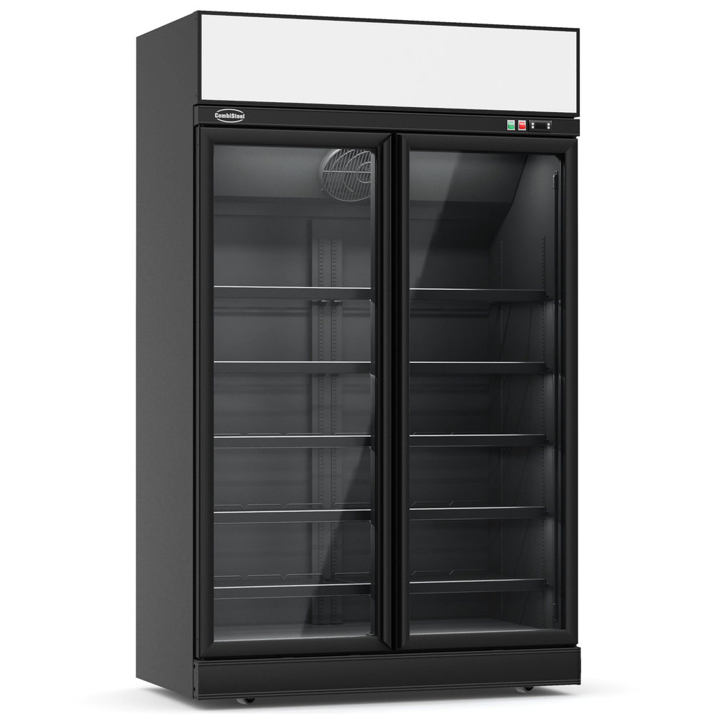 Combisteel Koelkast | 1000l | Zwart | 0°c/+10°c | Geforceerd | Draaideuren | Wielen (geremd) | 1235x710x2092(h)mm