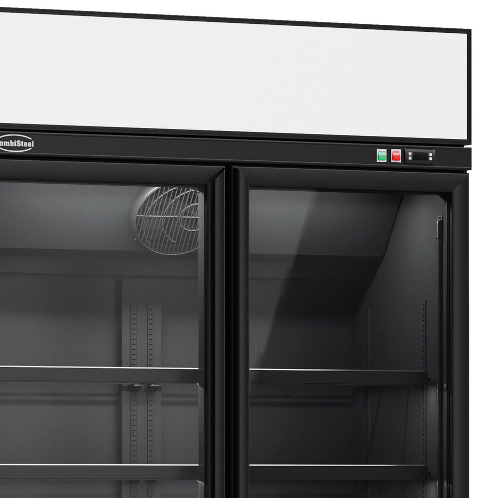 Combisteel Koelkast | 1000l | Zwart | 0°c/+10°c | Geforceerd | Draaideuren | Wielen (geremd) | 1235x710x2092(h)mm