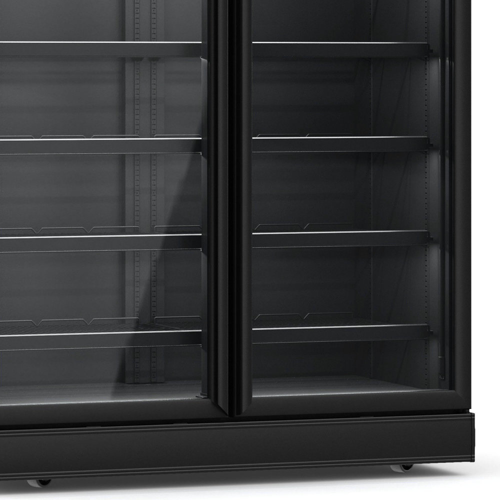 Combisteel Koelkast | 1000l | Zwart | 0°c/+10°c | Geforceerd | Draaideuren | Wielen (geremd) | 1235x710x2092(h)mm