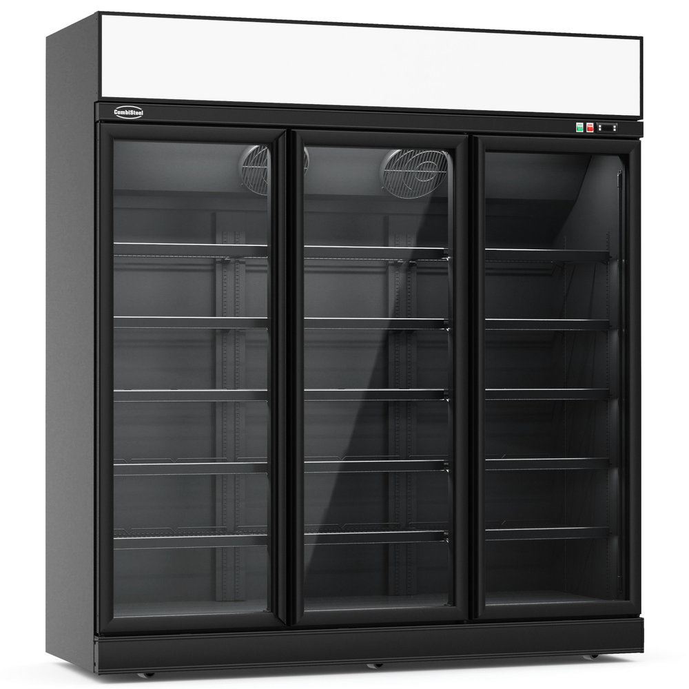 Combisteel Koelkast | 1530l | Zwart | 0°c/+10°c | Geforceerd | Draaideuren | Wielen (geremd) | 1880x710x2092(h)mm