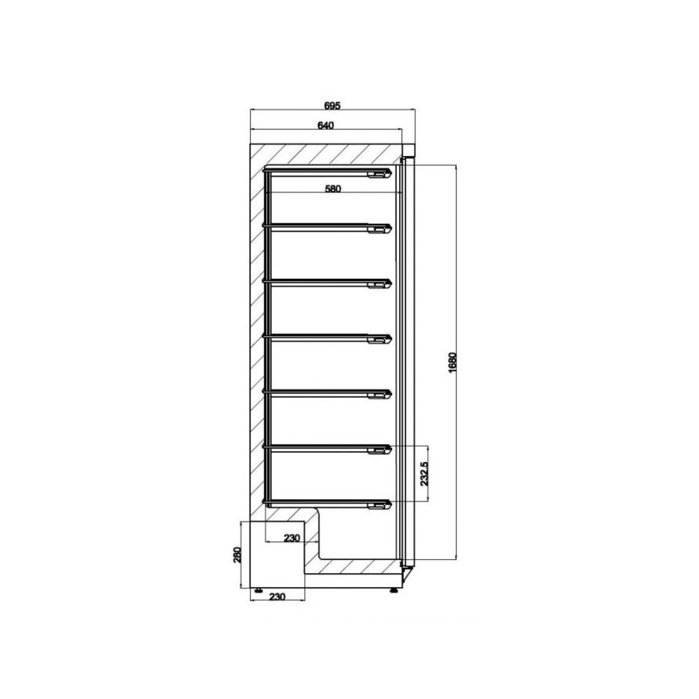 Combisteel Vrieskast | 640l | Wit | -18°c/-22°c | Statisch | 775x695x1885(h)mm
