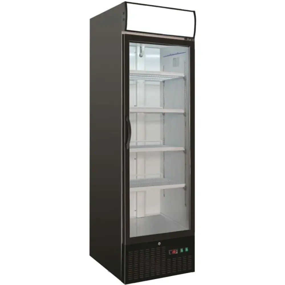 Combisteel Vrieskast | 460l | Zwart | -18°c/-24°c | Geforceerd | Wielen | 680x700x1990(h)mm