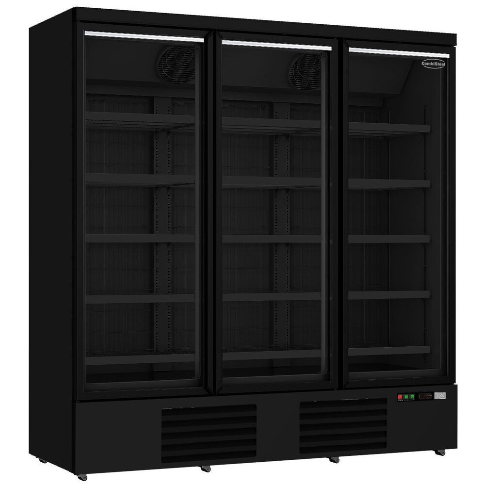 Combisteel Vrieskast | 1530l | Zwart | -18°c/-22°c | Geforceerd | Draaideuren | Wielen (geremd) | 1880x710x1997(h)mm
