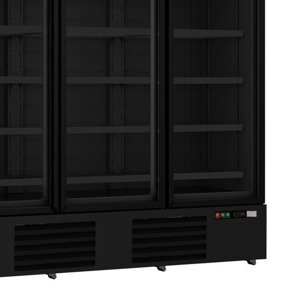 Combisteel Vrieskast | 1530l | Zwart | -18°c/-22°c | Geforceerd | Draaideuren | Wielen (geremd) | 1880x710x1997(h)mm