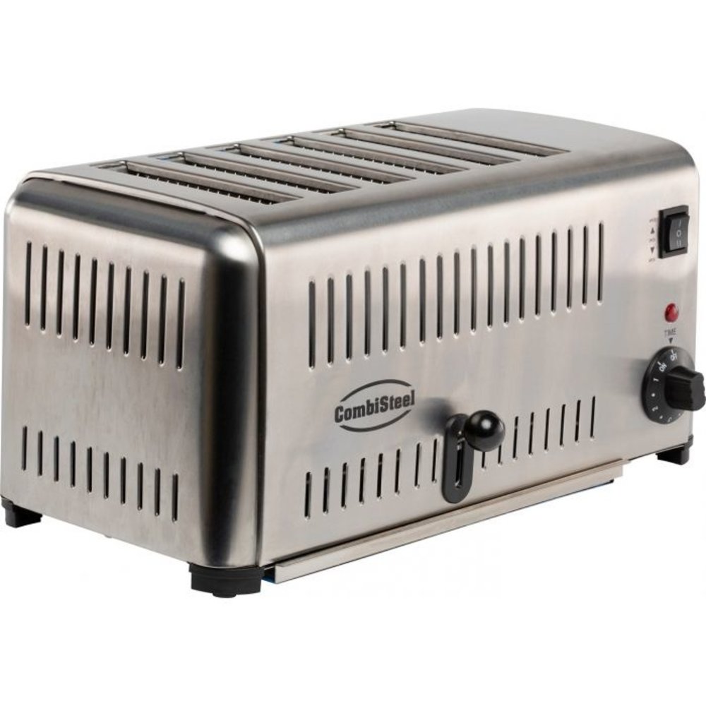 Combisteel Broodrooster | Rvs | Voor 6 Sneden | 2.5kw | 420x260x220(h)mm