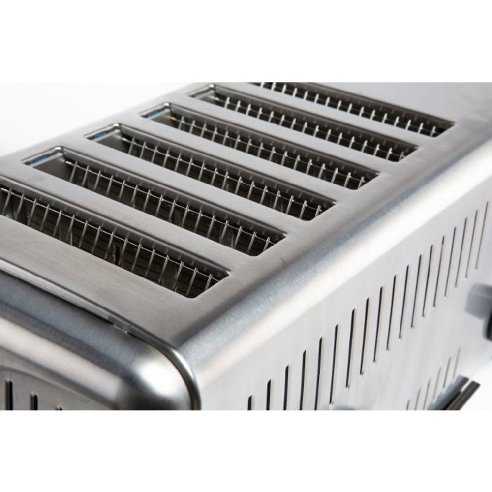 Combisteel Broodrooster | Rvs | Voor 6 Sneden | 2.5kw | 420x260x220(h)mm