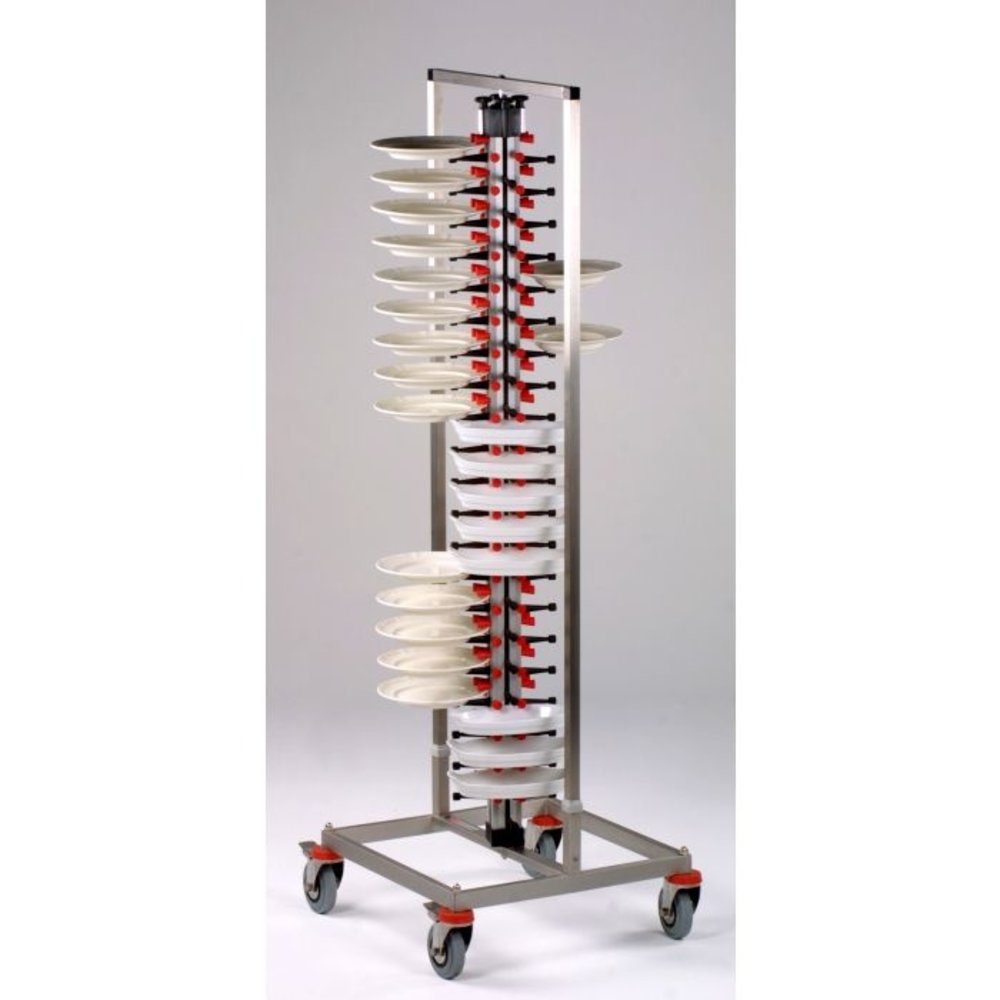 Combisteel Bordenrek Trolley 84 | Geschikt Voor 84 Borden | 600x600x1860(h)mm
