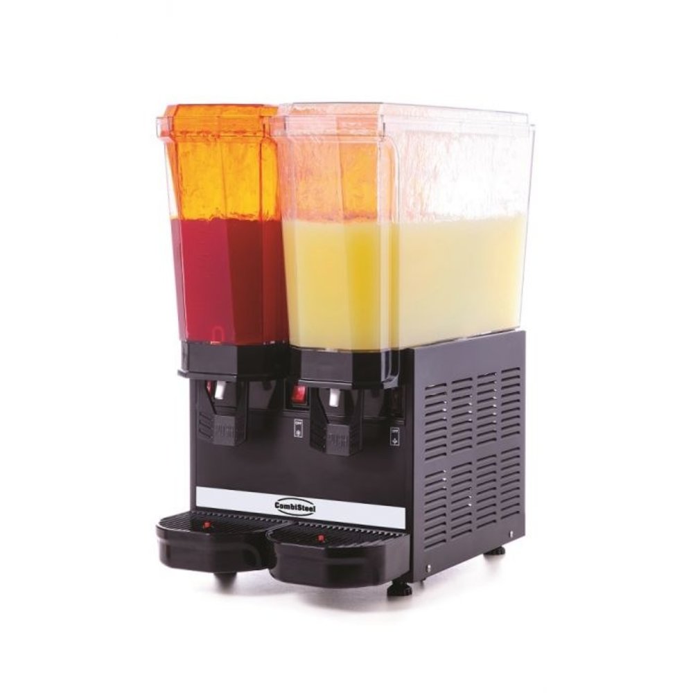 Combisteel Dranken Dispenser | Zwart | 20+20l | Tbv Heldere Dranken | 230v | 365x520x665(h)mm
