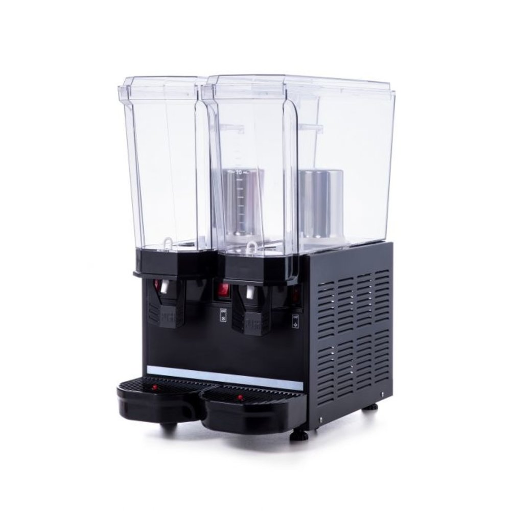 Combisteel Dranken Dispenser | Zwart | 20+20l | Tbv Heldere Dranken | 230v | 365x520x665(h)mm