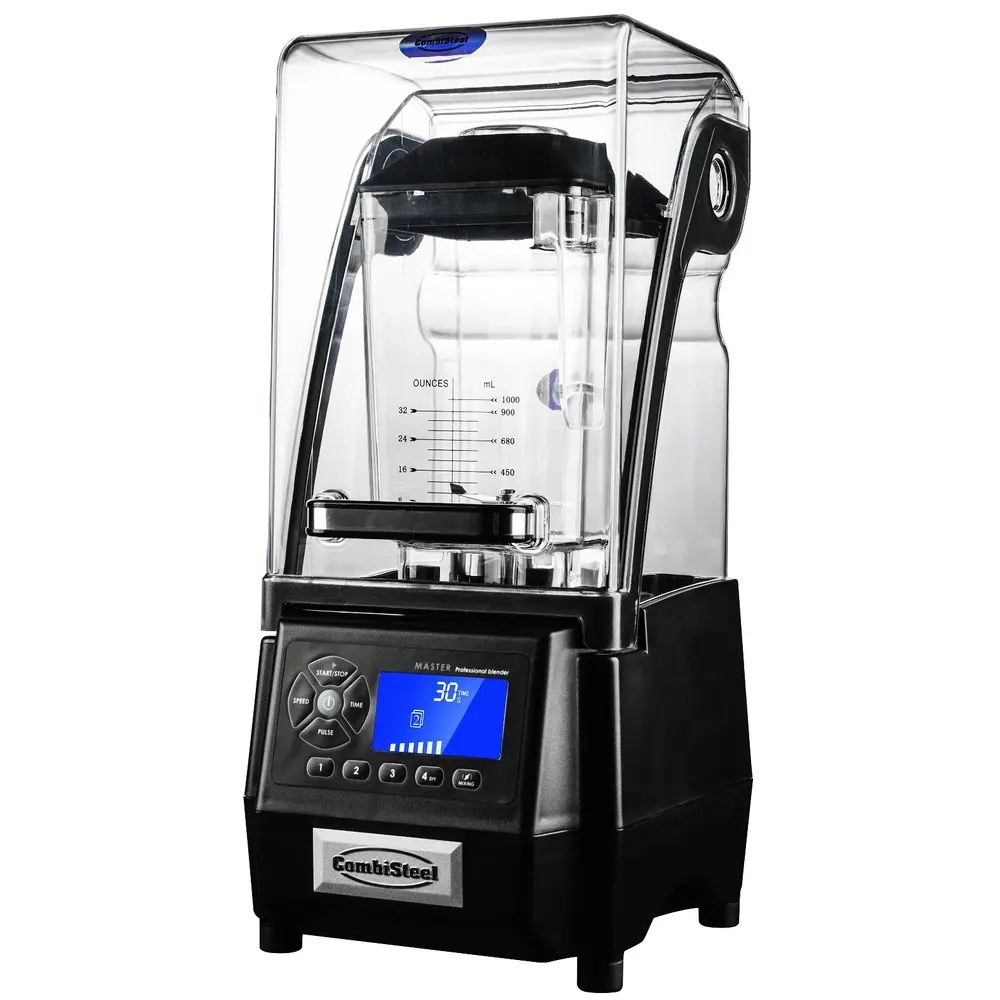 Combisteel Blender | 2L | Instelbare Snelheid (≤30.000rpm) | 1.5kw (230v) | Geluidskap | Programmering | Bpa-vrij | 220x260x510(h)mm