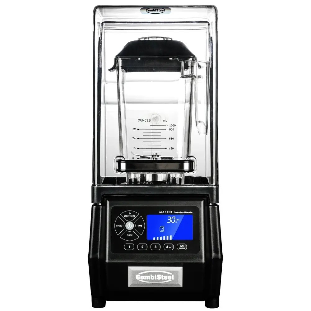 Combisteel Blender | 2L | Instelbare Snelheid (≤30.000rpm) | 1.5kw (230v) | Geluidskap | Programmering | Bpa-vrij | 220x260x510(h)mm