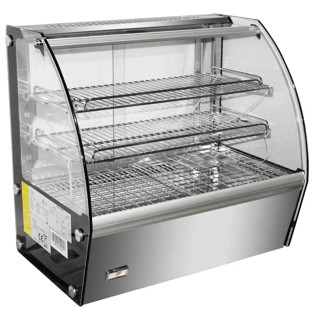 Combisteel Warmhoudvitrine 100l | 230v | Aantal Roosters 1 | 682x450x675(h)mm