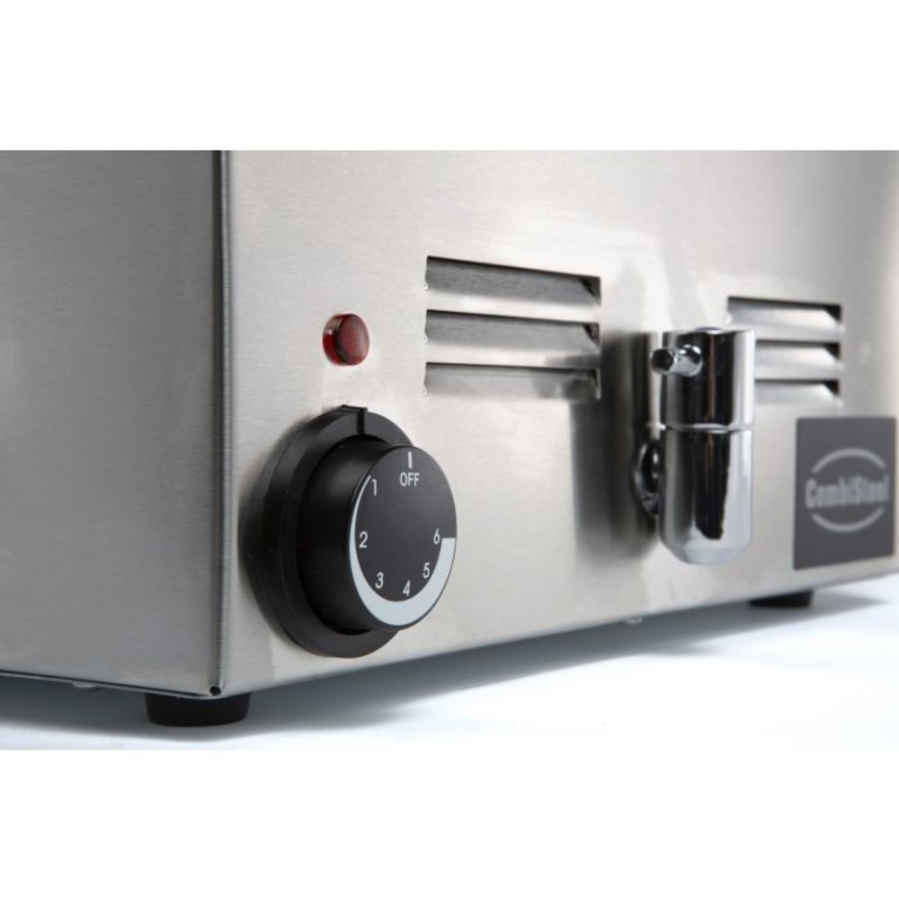 Combisteel Bain Marie | Elektrisch | 1x 1/1 GN 150 mm | 1.2kw | Met Aftapkraan | 538x336x243(h)mm