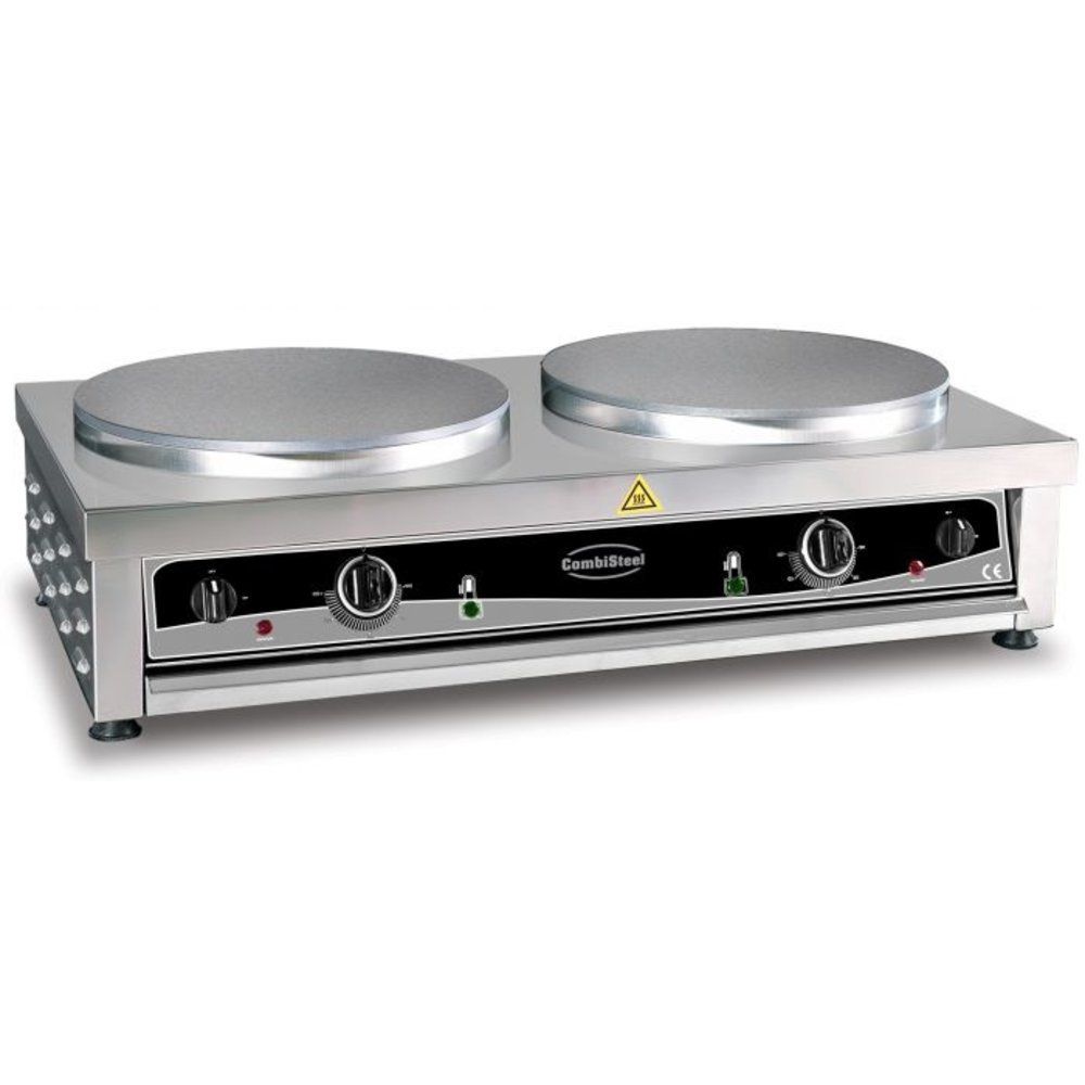 Combisteel Crêpe Maker | 2x ø400 mm | 2x 3kw | 900x520x245(h)mm