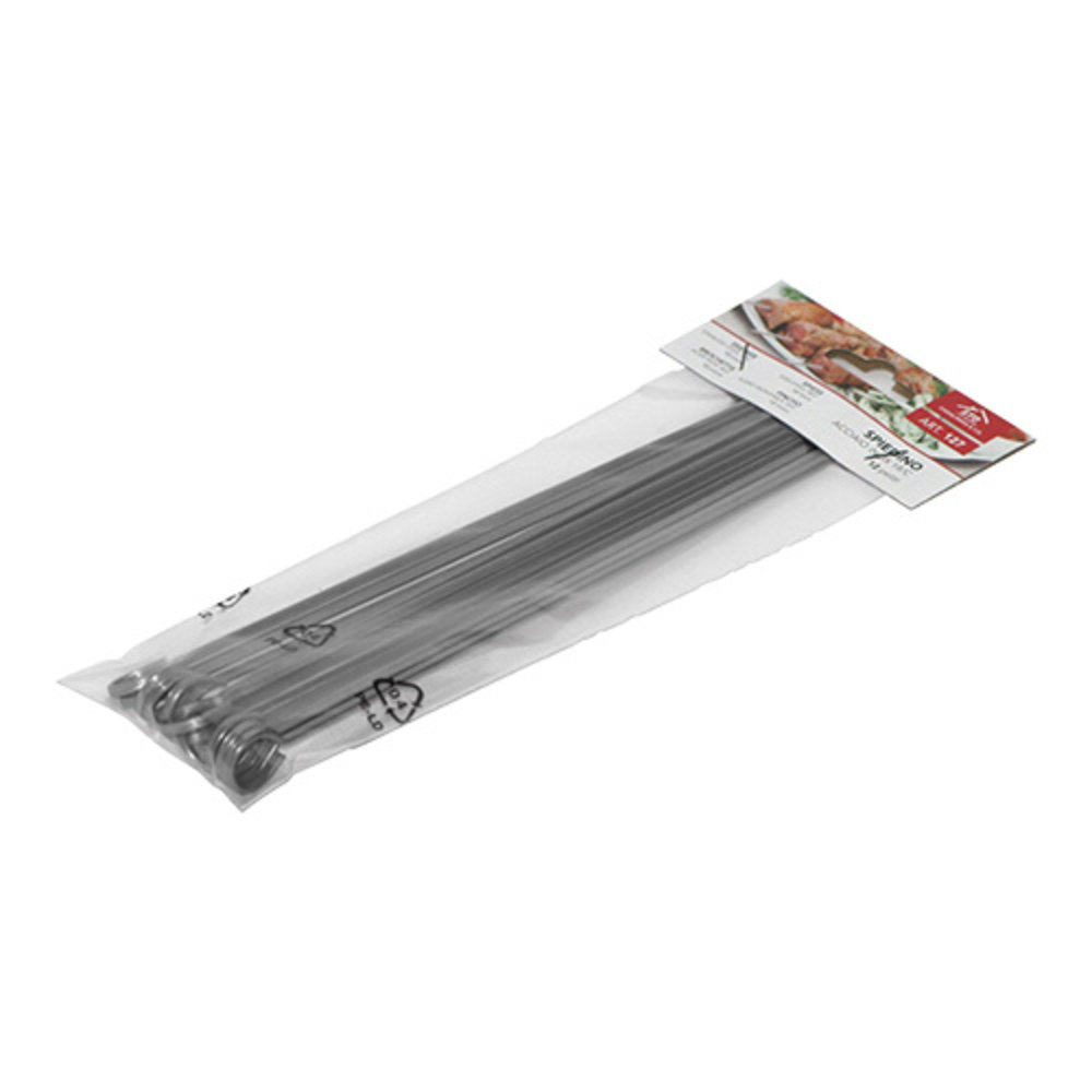 Emga Sateh-spies | Rvs | Vast Oog | 12 Stuks | 350(l)mm