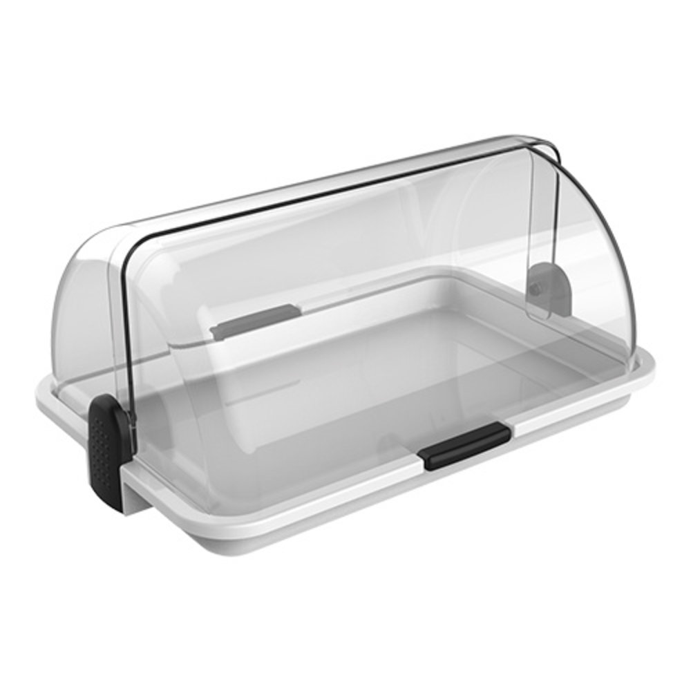 Emga Roll Top Vitrine | Kunststof | 1 Etage | 380x26x170(h)mm