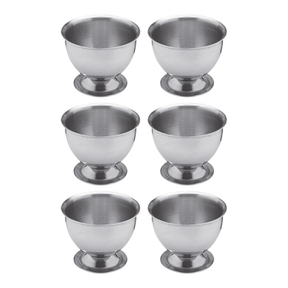 Emga Eierdopjes | Rvs | 6 Stuks | ø45x35(h)mm