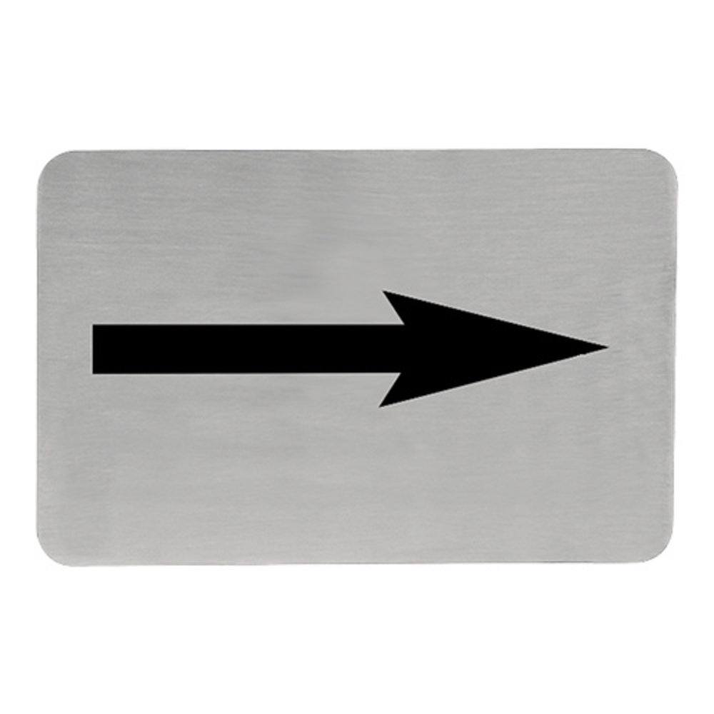 Emga Infobord Pijl Rvs Zelfklevend 11x6cm