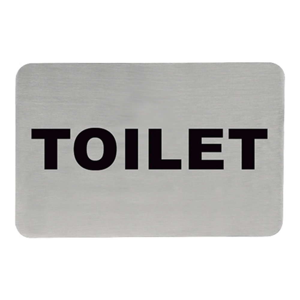 Emga Infobord Toilet Rvs Zelfklevend 11x6cm