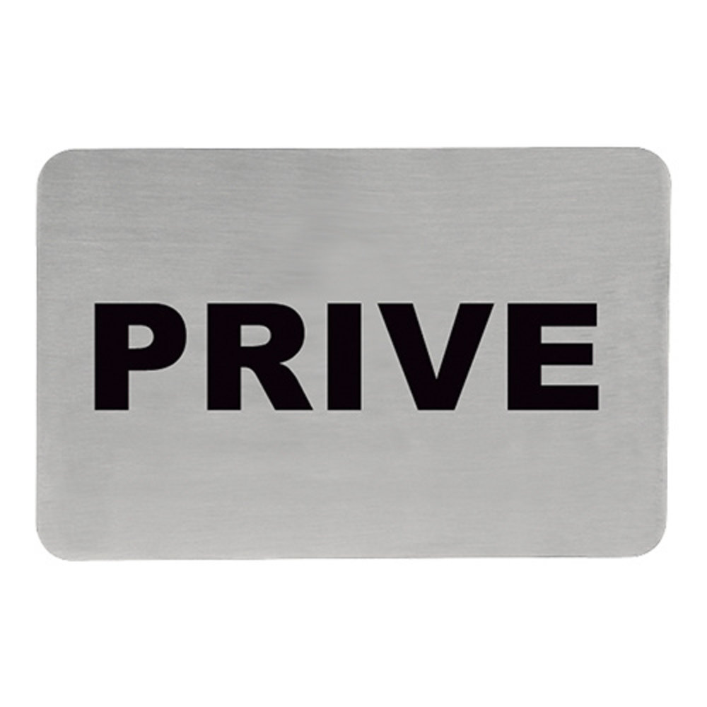 Emga Infobord Prive Rvs Zelfklevend 11x6cm