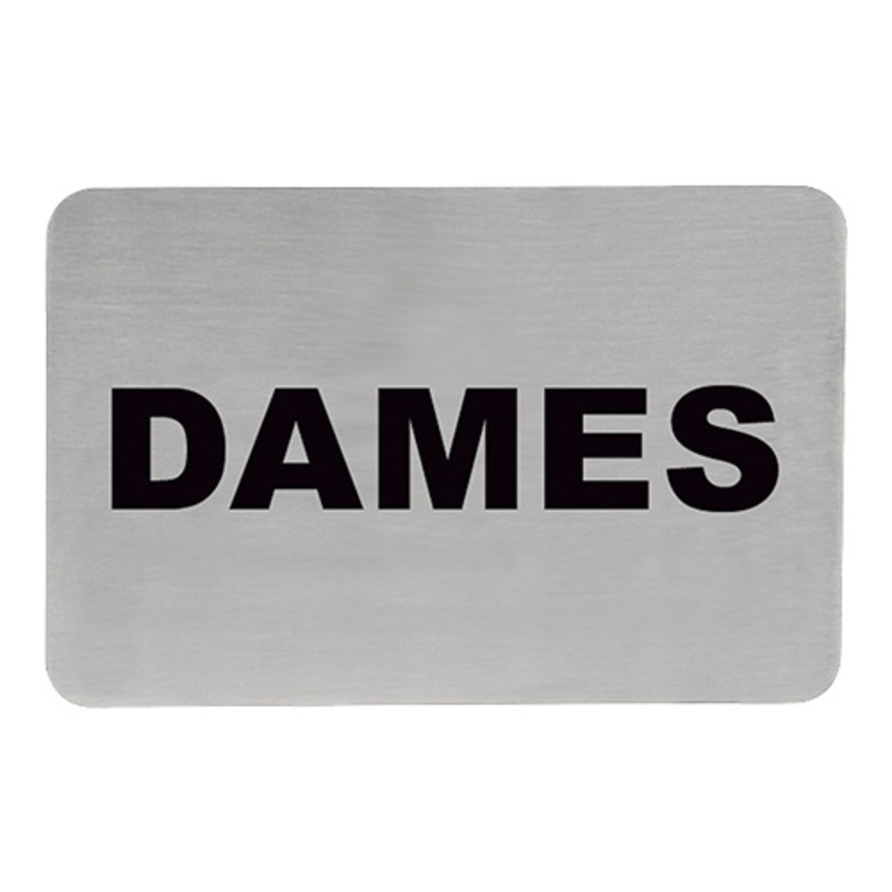 Emga Infobord Dames Rvs Zelfklevend 11x6cm
