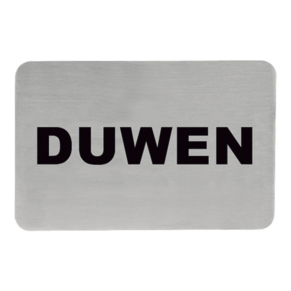 Emga Infobord Duwen Rvs Zelfklevend 11x6cm