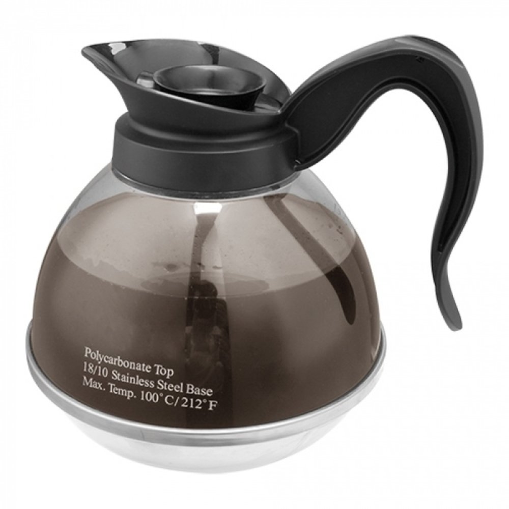 Emga Koffiekan | Met Deksel | Glas + Rvs Bodem | 1.8l | Geschikt Voor Emg-330002
