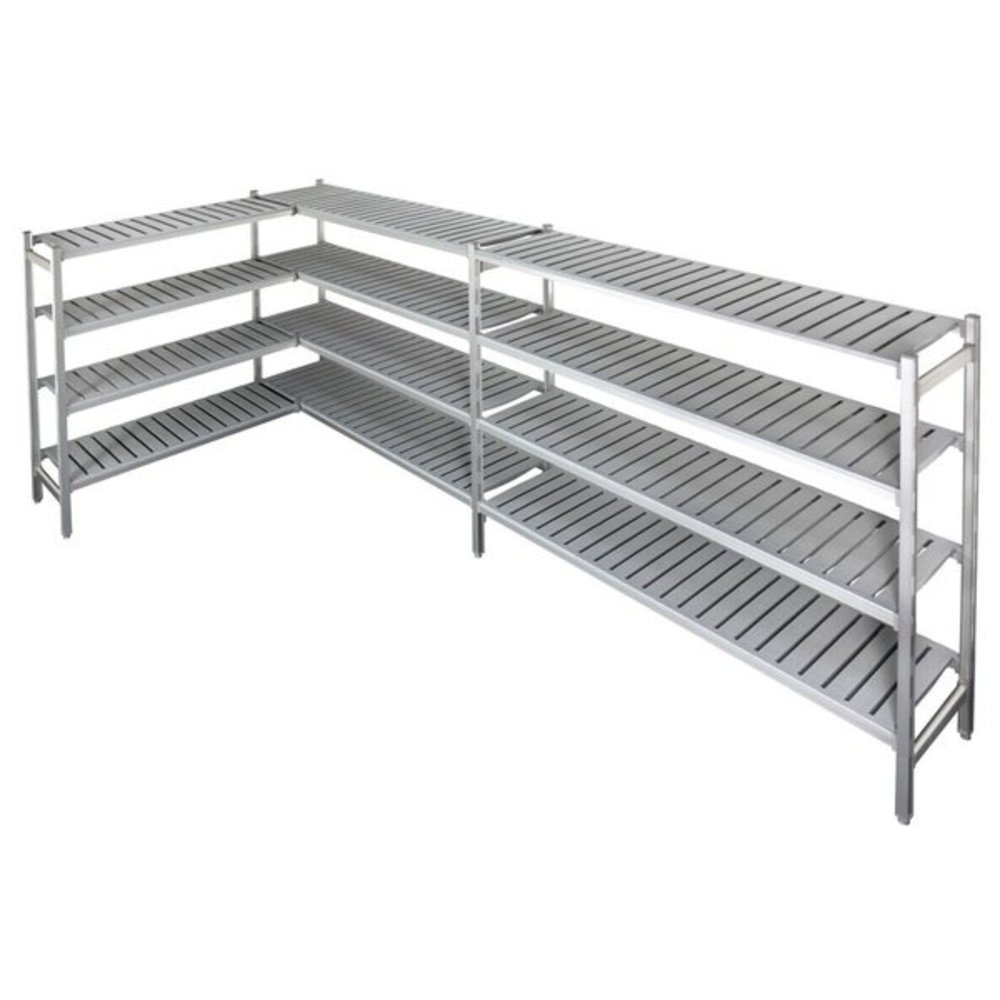 Combisteel Rekwerk L-vorm | Voor Com-7489.2125 | 4 Niveaus | 2395/2130x450x1700(h)mm
