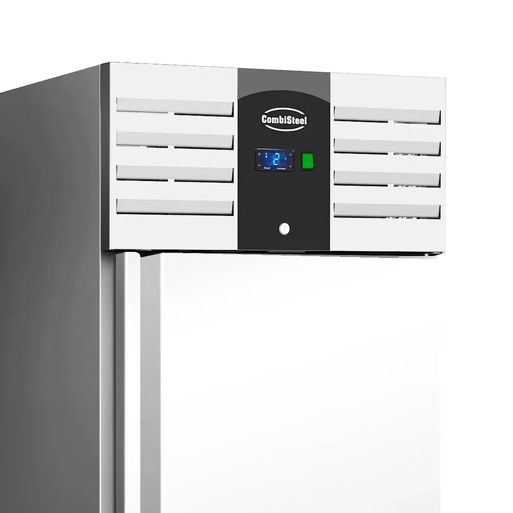 Combisteel Koelkast | 630l (2/1 Gn) | Rvs | +2°c/+8°c | Statisch + Ventilator | Wielen (geremd) | 680x810x2010(h)mm
