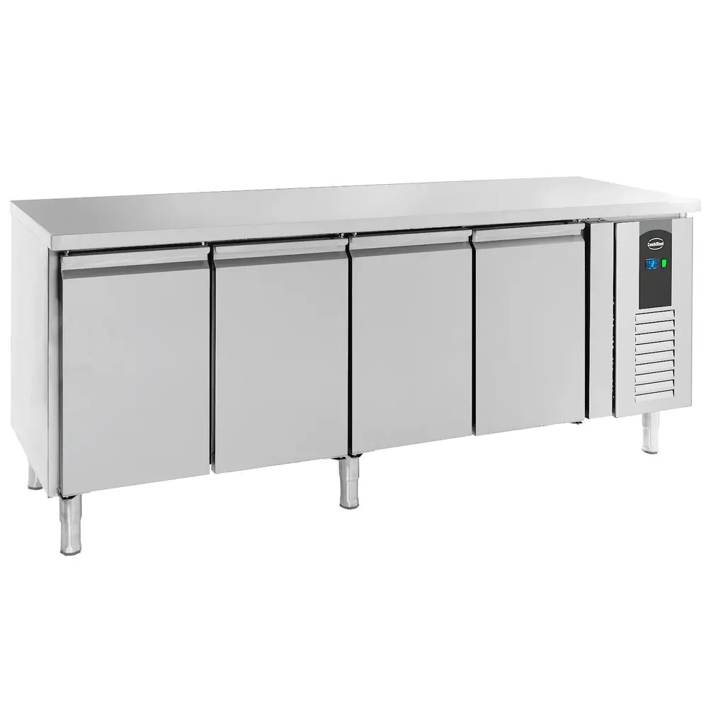 Combisteel Koelwerkbank | Standard Line | 511l | 4 Deuren | +2°c/+8°c | Geforceerd | 2230x600x860(h)mm