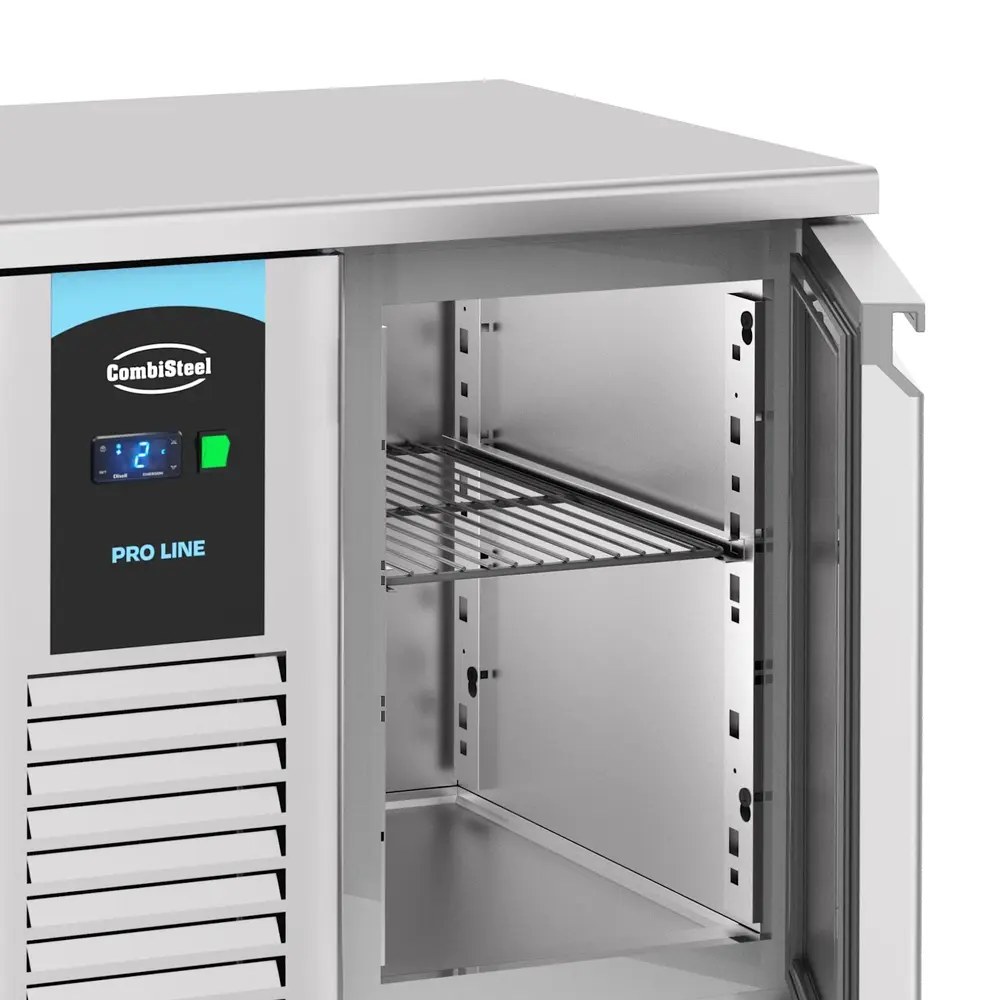 Combisteel Koelwerkbank | Energy Line | Energiezuinig | 281l | 2 Deuren (1/1 Gn) | -2°c/+8°c | Geforceerd | 1300x700x850(h)mm
