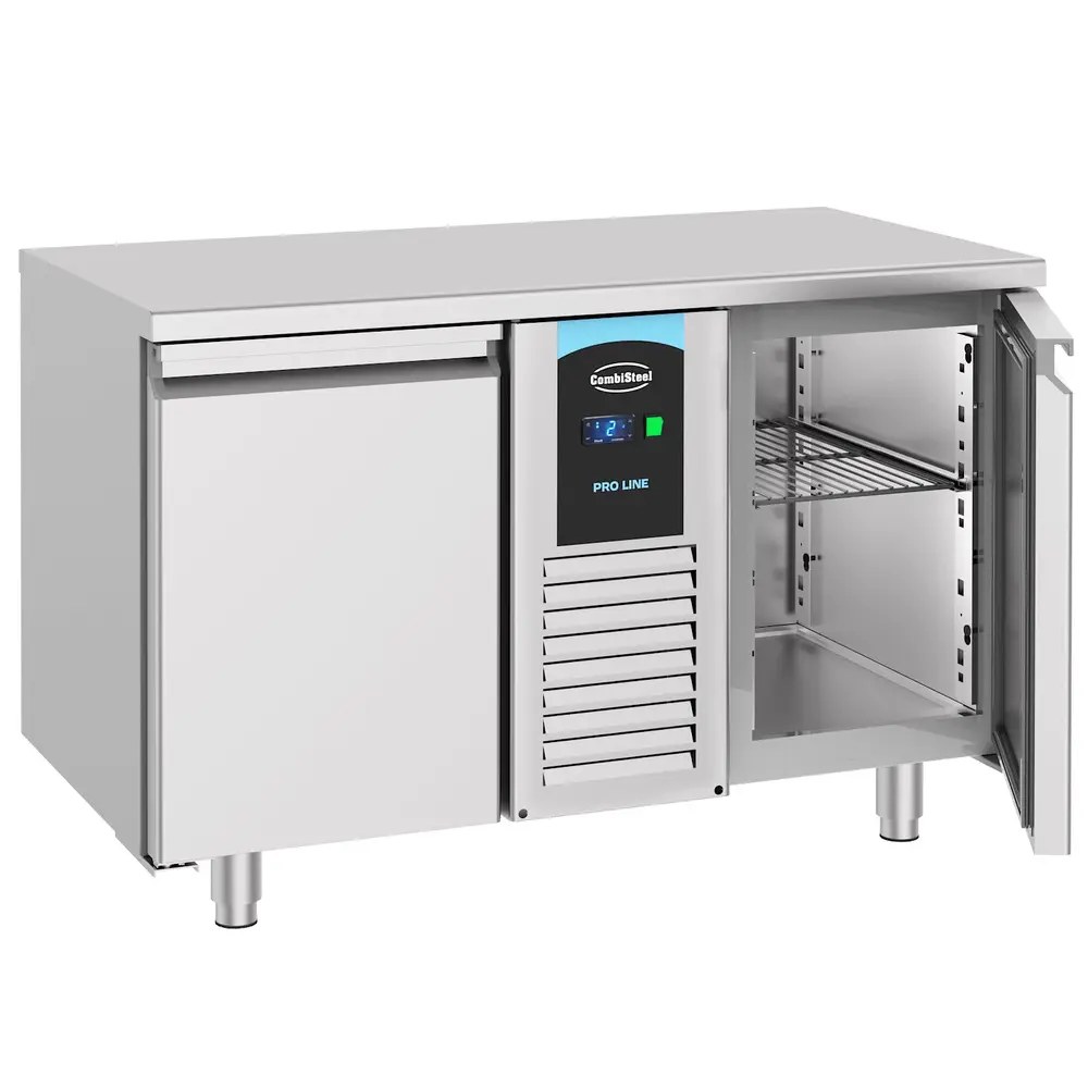 Combisteel Koelwerkbank | Energy Line | Energiezuinig | 281l | 2 Deuren (1/1 Gn) | -2°c/+8°c | Geforceerd | 1300x700x850(h)mm
