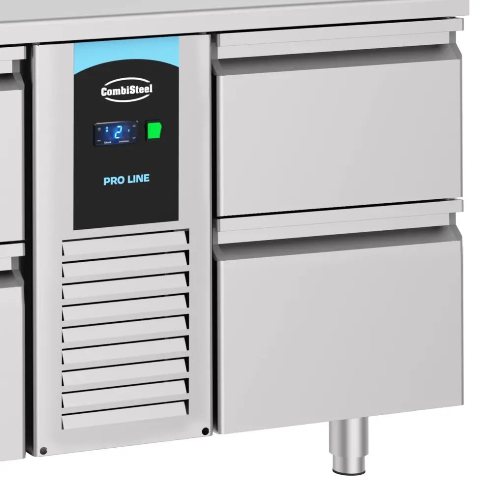 Combisteel Koelwerkbank | Pro Line | Energiezuinig | 474l | 6 Laden (1/1 Gn) | -2°c/+8°c | Geforceerd | 1785x700x850(h)mm