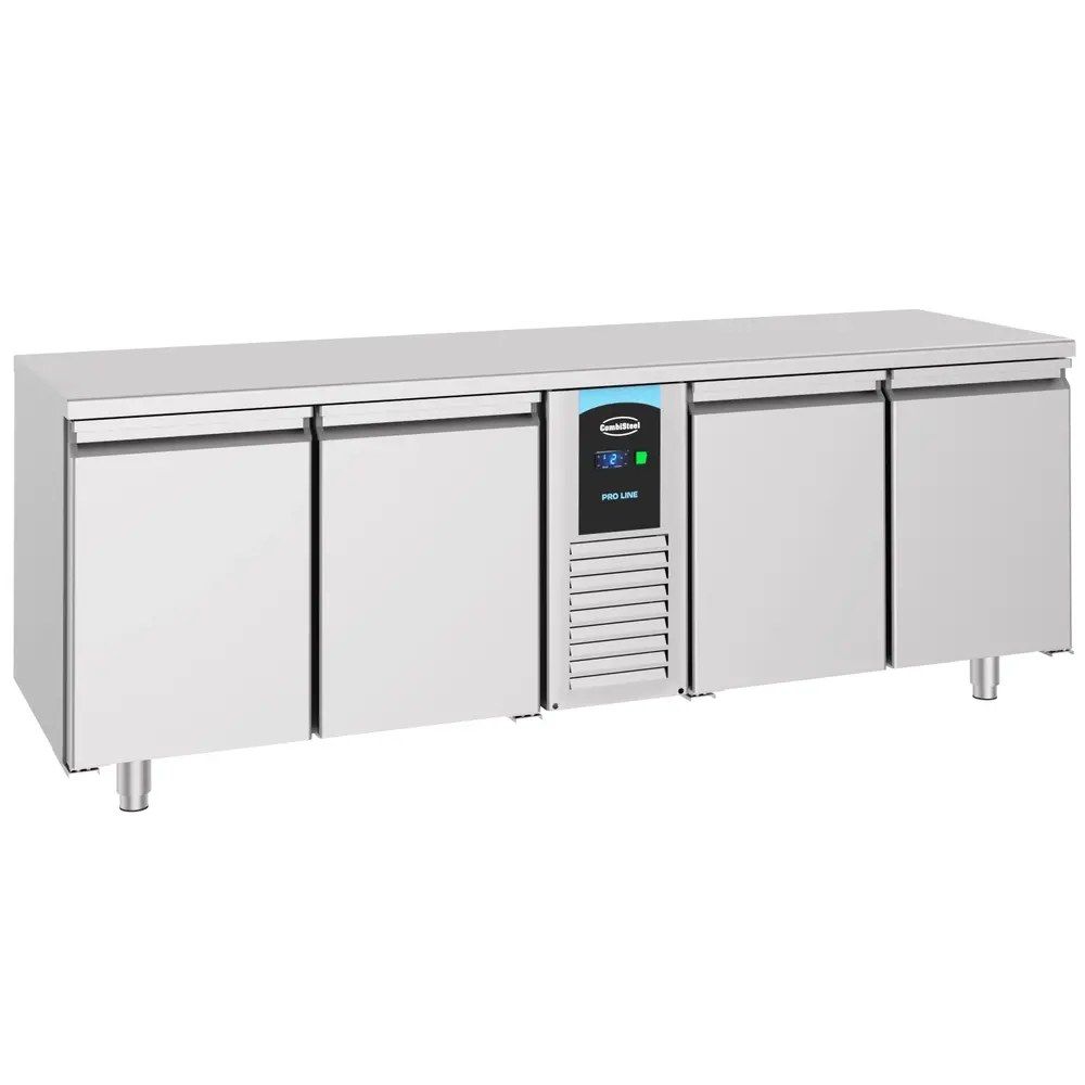 Combisteel Koelwerkbank | Energy Line | Energiezuinig | 632l | 4 Deuren (1/1 Gn) | -2°c/+8°c | Geforceerd | 2270x700x850(h)mm
