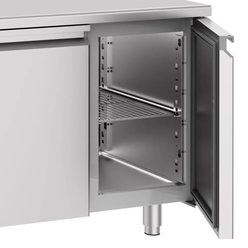 Combisteel Koelwerkbank | Energy Line | Energiezuinig | 632l | 4 Deuren (1/1 Gn) | -2°c/+8°c | Geforceerd | 2270x700x850(h)mm
