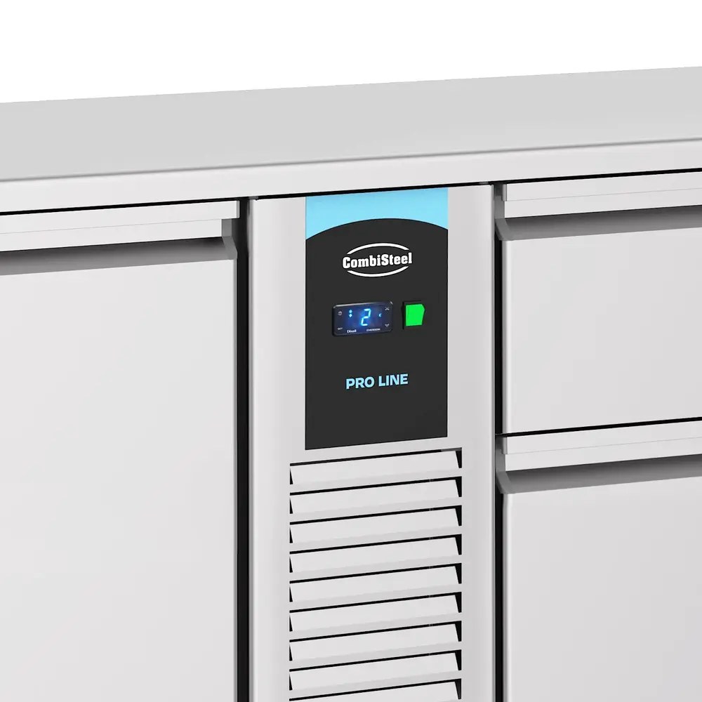 Combisteel Koelwerkbank | Energy Line | Energiezuinig | 632l | 2 Deuren + 4 Laden (1/1 Gn) | -2°c/+8°c | Geforceerd | 2270x700x850(h)mm