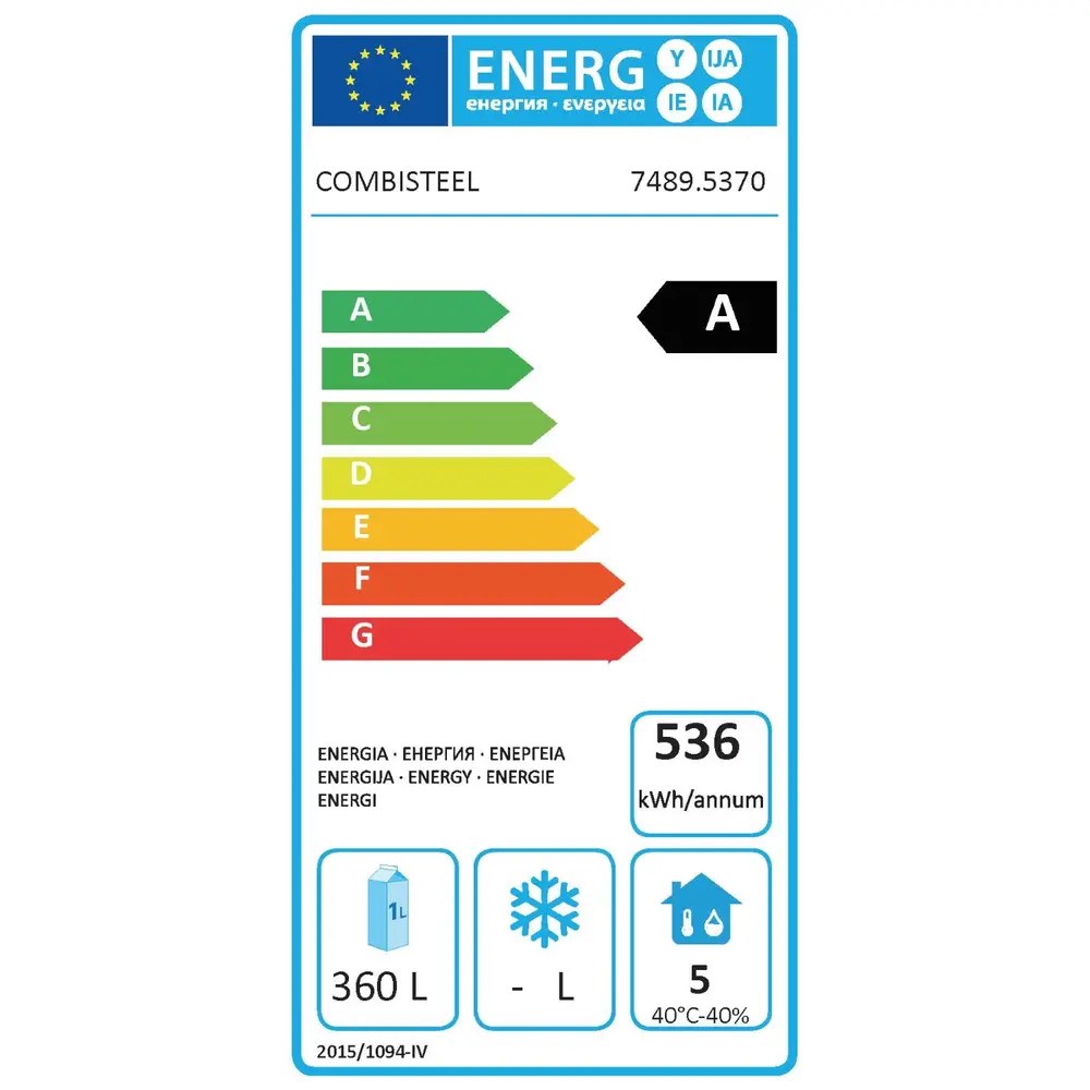Combisteel Koelwerkbank | Energy Line | Energiezuinig | 632l | 2 Deuren + 4 Laden (1/1 Gn) | -2°c/+8°c | Geforceerd | 2270x700x850(h)mm