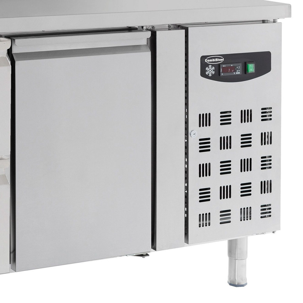 Combisteel Koelwerkbank | 282l | 1 Deur (1/1 Gn) + 2 Laden | +2°c/+8°c | Geforceerd | 0.34kw | 1360x700x850(h)mm