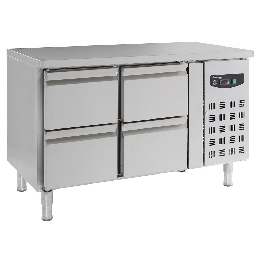 Combisteel Koelwerkbank | 282l | 4 Laden | +2°c/+8°c | Geforceerd | 0.34kw | 1360x700x850(h)mm