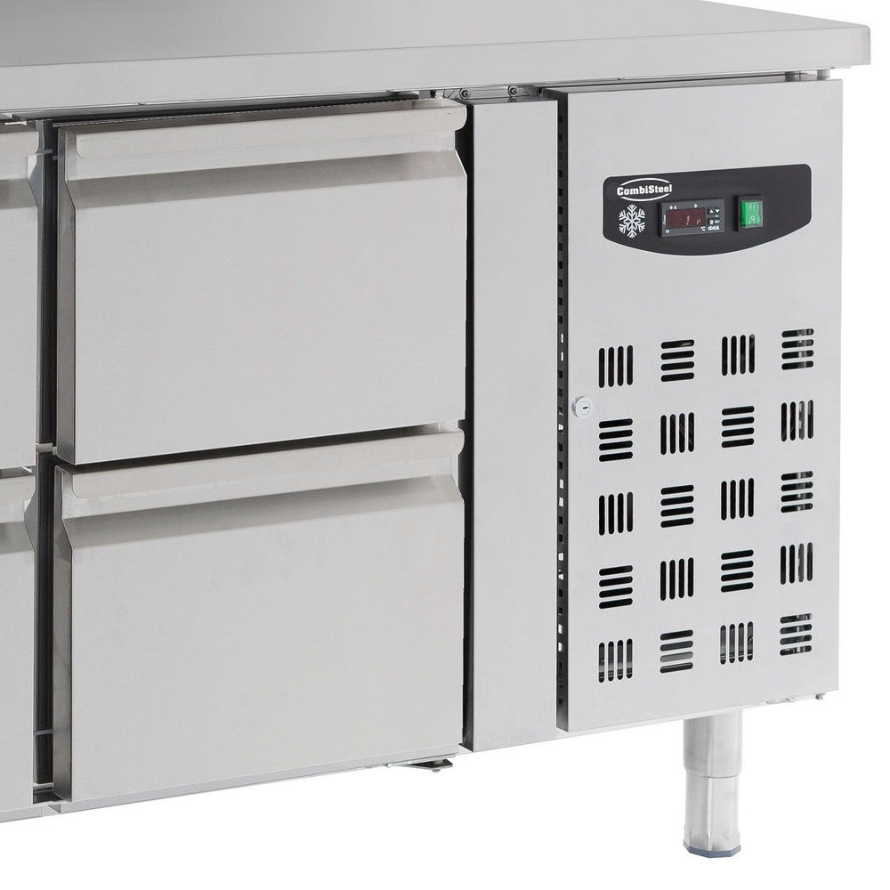 Combisteel Koelwerkbank | 282l | 4 Laden | +2°c/+8°c | Geforceerd | 0.34kw | 1360x700x850(h)mm