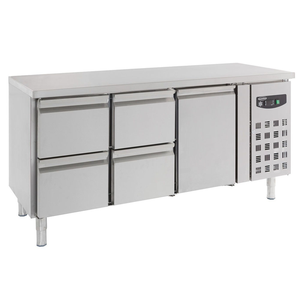 Combisteel Koelwerkbank | 417l | 1 Deur + 4 Laden (1/1 Gn) | +2°c/+8°c | Geforceerd | 1795x700x850(h)mm