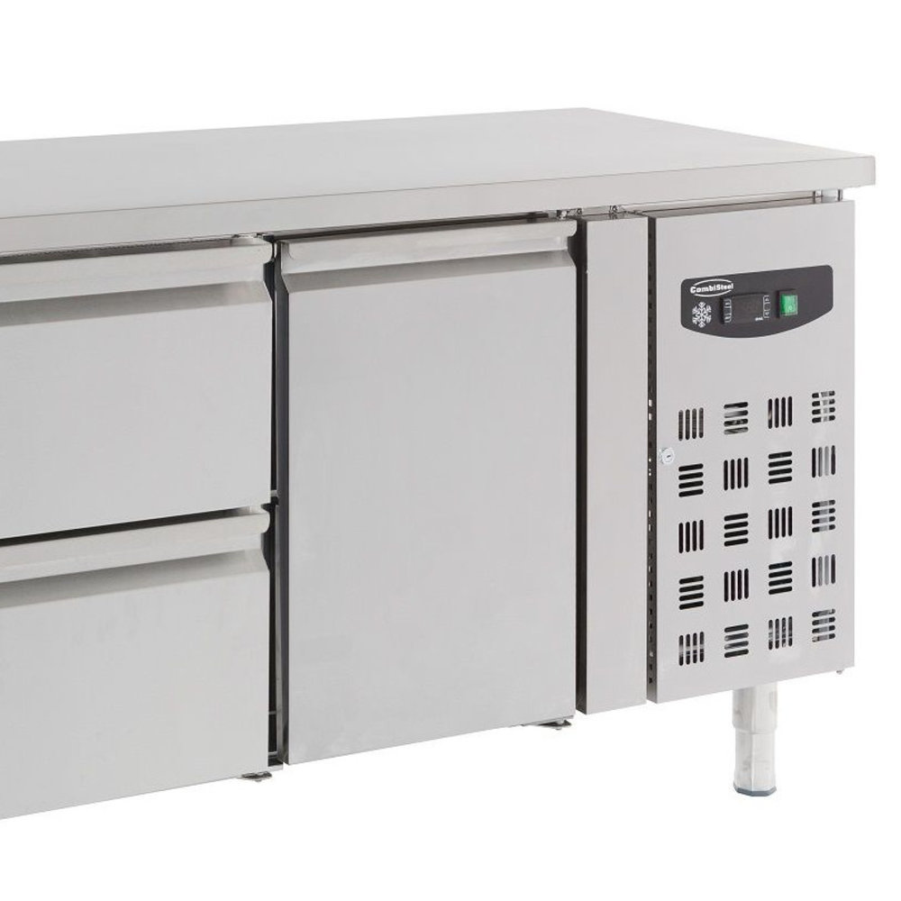 Combisteel Koelwerkbank | 417l | 1 Deur + 4 Laden (1/1 Gn) | +2°c/+8°c | Geforceerd | 1795x700x850(h)mm