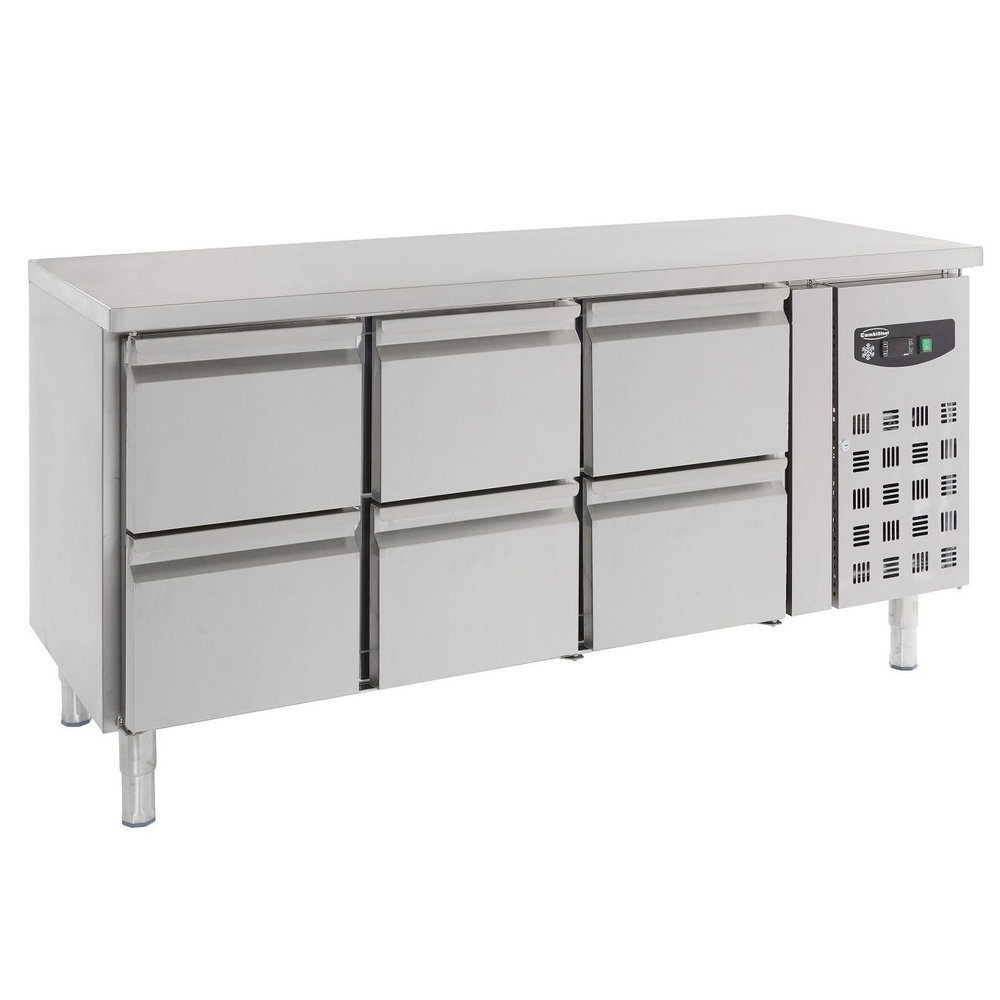 Combisteel Koelwerkbank | 417l | 6 Laden | +2°c/+8°c | Geforceerd | 1795x700x850(h)mm