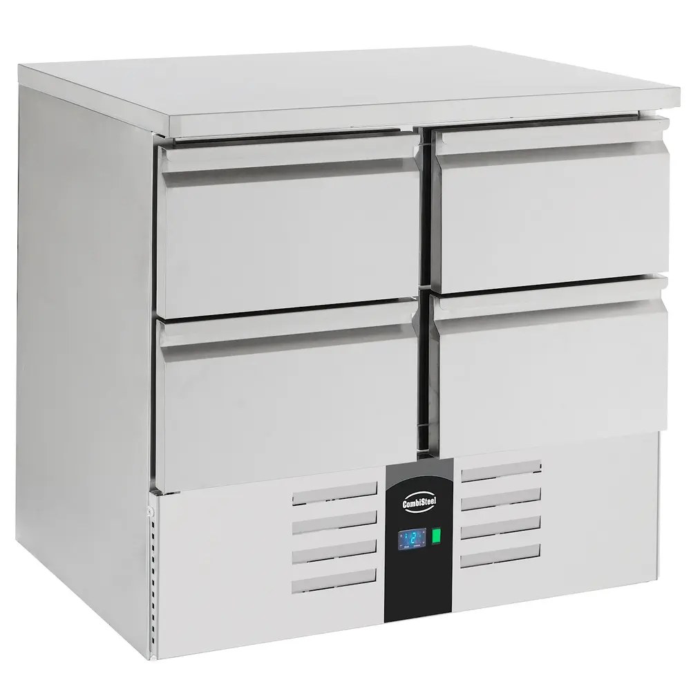 Combisteel Koelwerkbank | Compact Line | 257l | 4 Laden | +2°c/+8°c | Statisch + Ventilator | 900x700x875(h)mm