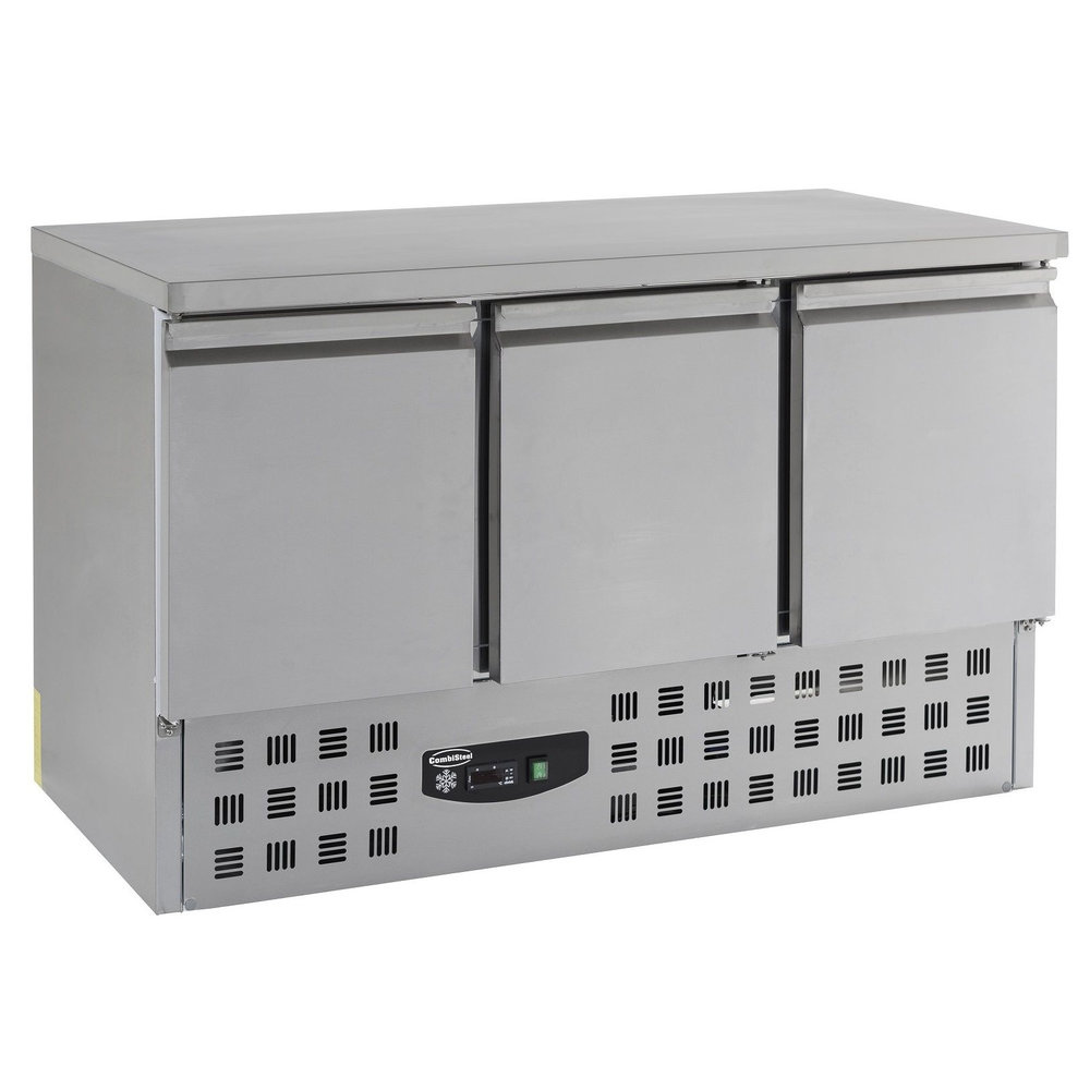 Combisteel Koelwerkbank | 400l | 3 Deuren (1/1 Gn) | +2°c/+8°c | Statisch + Ventilator | 1365x700x875(h)mm