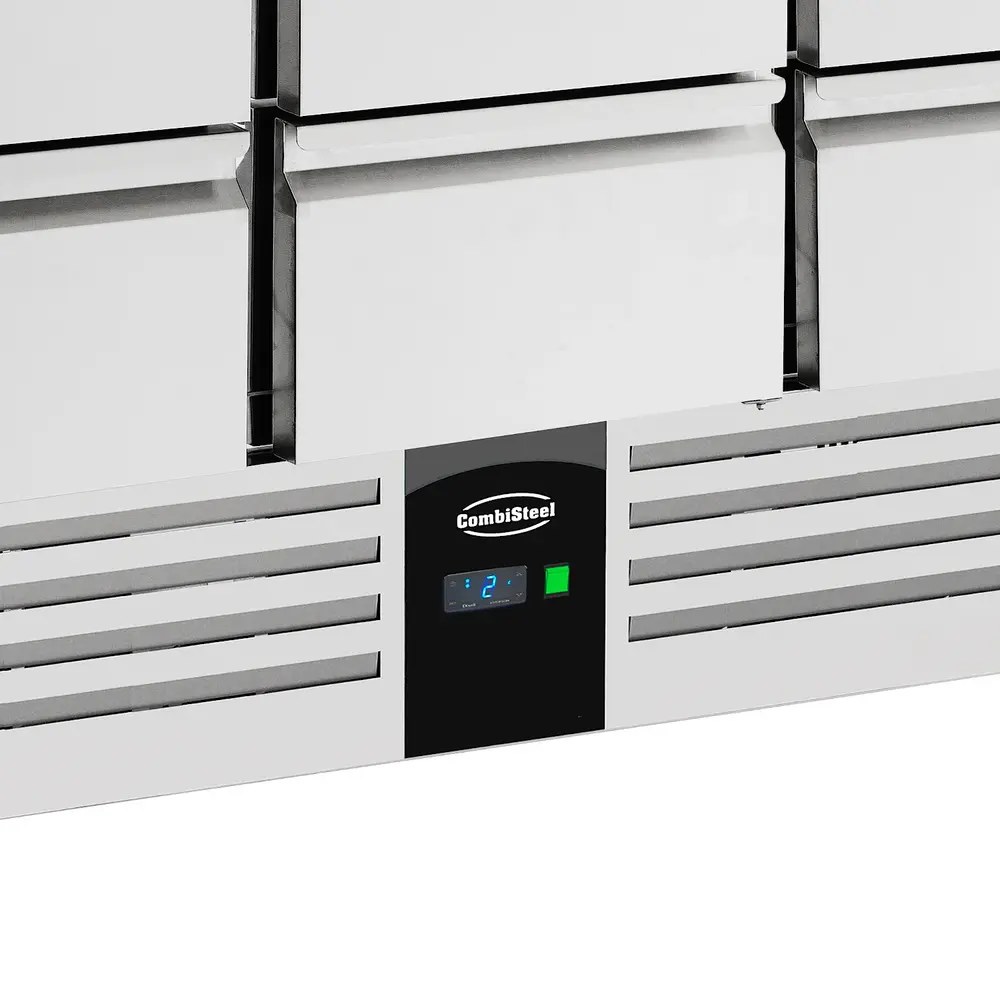 Combisteel Koelwerkbank | Compact Line | 400l | 6 Laden (1/1 Gn) | +2°c/+8°c | Statisch + Ventilator | 1365x700x875(h)mm